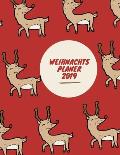 Weihnachtsplaner 2019: Urlaubsplaner 2019, Papier Weihnachtskalender, Weihnachtsgeschenk Geschenkidee, Einkaufsliste.