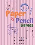 Paper & Pencil Games: Paper & Pencil Games: 2 Player Activity Book, Blue - Tic-Tac-Toe, Dots and Boxes - Noughts And Crosses (X and O) -hang