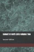 Somali V1 Verb Lists Volume Two: Second Edition
