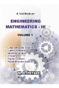 Engineering Mathematics - III Volume 1: Engineering Mathematics