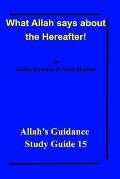 What Allah says about the Hereafter!: Allah's Guidance Study Guide 15