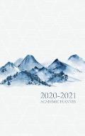2020- 2021 Academic Planner: Watercolour Mountains