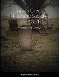 Annin Creek Humane Society Inc. 1851 Annin Creek, McKean Co., PA: The Annin Creek Cemetery