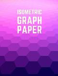 Isometric Graph Paper: Draw Your Own 3D, Sculpture or Landscaping Geometric Designs! 1/4 inch Equilateral Triangle Isometric Graph Recticle T