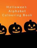Halloween Alphabet Colouring Book: A-Z letters and pictures to colour, plus extra pages for drawing