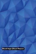 Blood Sugar Blood Pressure: Blue mosaic polygon triangular cover