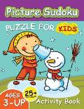 Picture Sudoku Puzzles for Kids: Education Game Activity and Coloring Book for Toddlers & Kids Christmas Theme