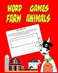 Word Games Farm Animals: Piece by Piece, Brain Teaser and Word Play, Coloring Pages of Farm Animals