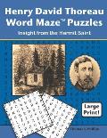 Henry David Thoreau Word Maze Puzzles: Insight from the Hermit Saint