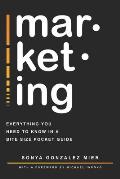mar-ket-ing: Everything you need to know in a bite-sized pocket guide.