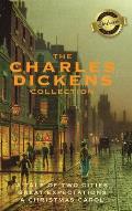 The Charles Dickens Collection: (3 Books) A Tale of Two Cities, Great Expectations, and A Christmas Carol (Deluxe Library Edition)
