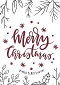 Merry Christmas Dotted Bullet Journal: Cheaper and More Useful than a Card! (Sprigs and Holly) Medium A5 - 5.83X8.27