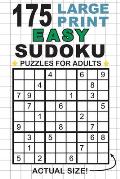 175 Large Print Easy Sudoku Puzzles for Adults: Only One Puzzle Per Page! (Pocket 6x9 Size)