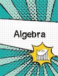 Algebra Graph Paper Notebook: (Large, 8.5x11) 100 Pages, 4 Squares per Inch, Math Graph Paper Composition Notebook for Students