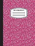 Classic Composition Notebook: (8.5x11) Wide Ruled Lined Paper Notebook Journal (Magenta) (Notebook for Kids, Teens, Students, Adults) Back to School a