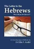 The Letter to the Hebrews Study Guide: What More can God say?