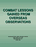 Combat Lessons Gained from Overseas Observation