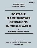 Portable Flame Thrower Operations in World War II