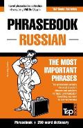 English-Russian phrasebook and 250-word mini dictionary