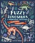Fuzzy Dinosaurs & Prehistoric Creatures Touch & Feel Coloring in