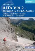 Alta Via 2 Trekking in the Dolomites Includes 125000 map booklet With Alta Via 3 6 in outline