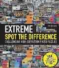 Extreme Spot the Difference: Challenging High-Definition Photo Puzzles-Includes a Unique Transparent Plastic Spotters Grid