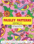 Paisley Patterns Coloring Book: 30 Coloring Pages of Paisley Patterns in Coloring Book for Adults (Vol 1)