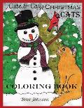 Cute & Cozy Christmas Cats Coloring Book