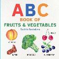 ABC Book of Fruits & Vegetables: Early learning watercolor picture book for babies, toddlers, kids, and preschoolers