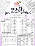 Math for kindergarten: Unicorn Math Activity Book For Kindergarten and First Grade Many Counting Skills Practice Missions Tracing Addition Cu