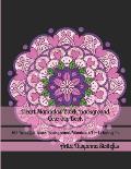 Heart Mandalas Black Background Coloring Book: 50 Beautiful Black Background Mandalas for Coloring in