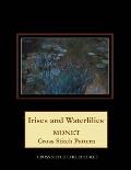 Irises and Waterlilies: Monet Cross Stitch Pattern