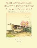 Wall Art Made Easy: Ready to Frame Vintage Audubon Prints Vol 5: 30 Beautiful Illustrations to Transform Your Home