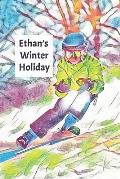 Ethan's Winter Holiday: Child's Personalized Travel Activity Book for Colouring, Writing and Drawing