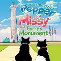 Pepper and Missy Visit Perry's Monument