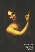 Leonardo da Vinci Schrift: Johannes de Doper Artistiek Dagboek voor Aantekeningen Stijlvol Notitieboek Ideaal Voor School, Studie, Recepten of Wa