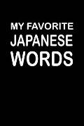 My Favorite Japanese Words