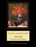 Flowers and Fruit, 1889: Renoir Cross Stitch Pattern