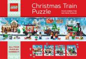 Lego Christmas Train Puzzle Four Connecting 100 Piece Puzzles