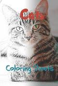 Cat Coloring Sheets: 30 Cat Drawings, Coloring Sheets Adults Relaxation, Coloring Book for Kids, for Girls, Volume 1