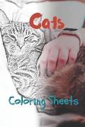Cat Coloring Sheets: 30 Cat Drawings, Coloring Sheets Adults Relaxation, Coloring Book for Kids, for Girls, Volume 5