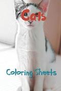 Cat Coloring Sheets: 30 Cat Drawings, Coloring Sheets Adults Relaxation, Coloring Book for Kids, for Girls, Volume 8