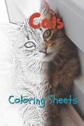 Cat Coloring Sheets: 30 Cat Drawings, Coloring Sheets Adults Relaxation, Coloring Book for Kids, for Girls, Volume 13