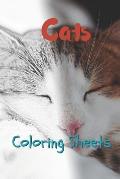 Cat Coloring Sheets: 30 Cat Drawings, Coloring Sheets Adults Relaxation, Coloring Book for Kids, for Girls, Volume 14