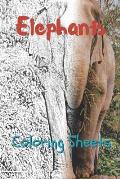 Elephant Coloring Sheets: 30 Elephant Drawings, Coloring Sheets Adults Relaxation, Coloring Book for Kids, for Girls, Volume 10