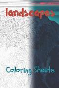Landscape Coloring Sheets: 30 Landscape Drawings, Coloring Sheets Adults Relaxation, Coloring Book for Kids, for Girls, Volume 3