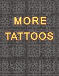 More Tattoos: Tattoo Skizzen Buch / 1 Gro?es Leeres Felder Pro Seite / Abgerundete Ecken