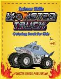 Monster Trucks Scissors Skills coloring book for kids 4-8: A Gorgeous Activity book for children ! Cut, Color and Paste Edition
