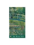 CAL25 Monet Water Lily Pond Monthly Pocket Engagement Calendar