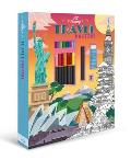 Art Academy Travel Posters: Coloring Kit with Coloring & Graphite Pencils